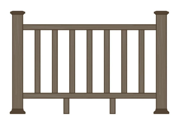 Ограждение из ДПК Экодекинг Раглан